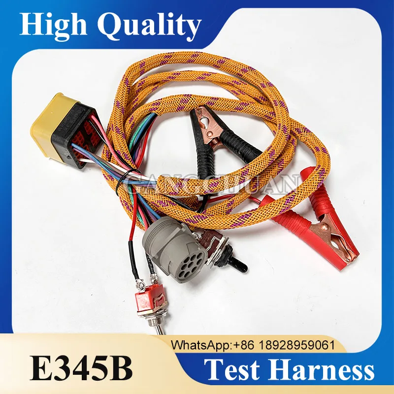 E345B Start Test Wiring Harness C7 C9 C13 Engine Diagnostic HarnessF for Caterpillar Cat Excavator Parts