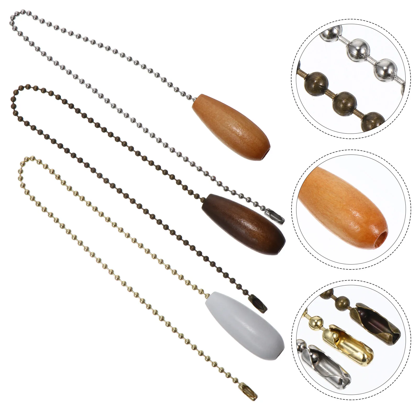 

Комплект из 3-х цепочек-подвесок для потолочного светильника, 3 цвета, прочный выключатель для потолочного вентилятора/лампы, простая установка, шнур-переключатель