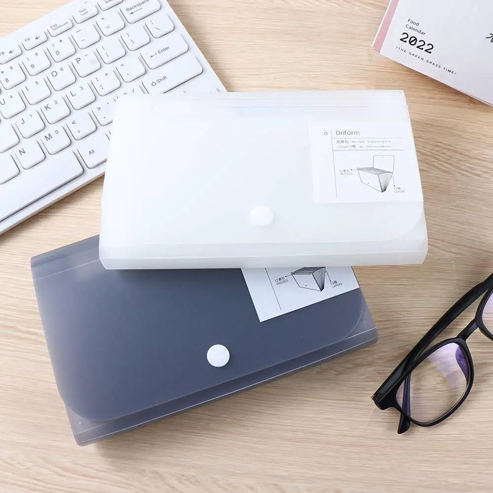 

Plastic Paper Holder 13 Pockets Bill Folders Accordian File Receipt File File Folder Document Organizer Expanding Wallet