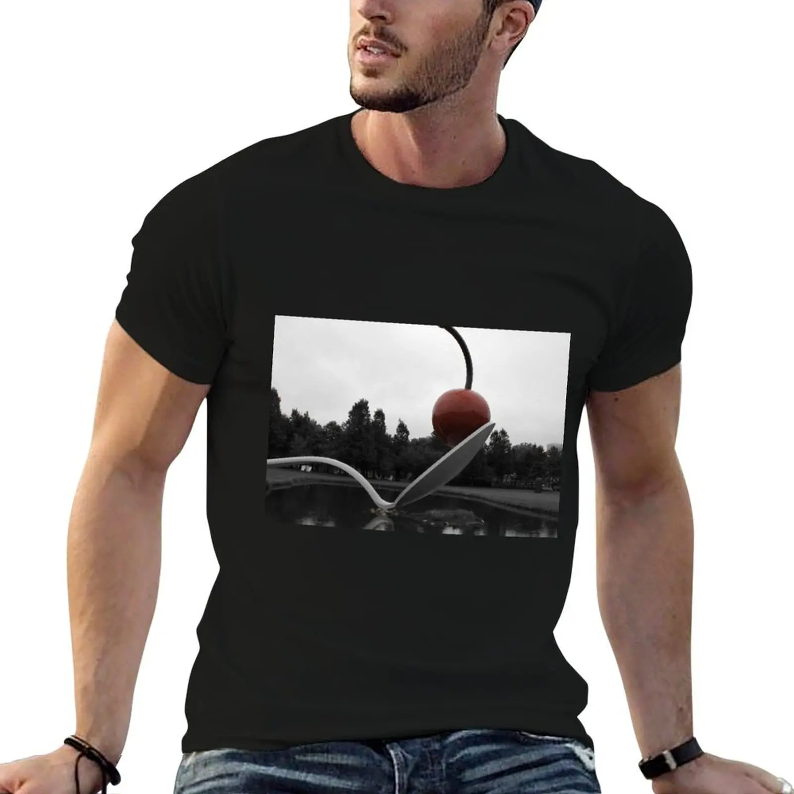 Minneapolis, MN: Classic Cherry and Spoon T-Shirt funny gifts rapper graphic tees men t shirts high quality