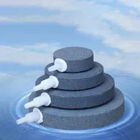 40/60/80/100mm Hydroponic Oxygen Plate Aquarium Bubble Stone Aerator Fish Tank Air Stone Pump Mini Air Pump Accessories
