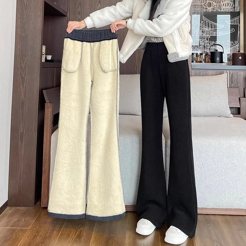 

Yaminiya Fashion Women Pants Lamb Fleece Micro Rampant Women's Autumn/Winter Plush Pants 2025 New Thickened Warm Loose Slimming