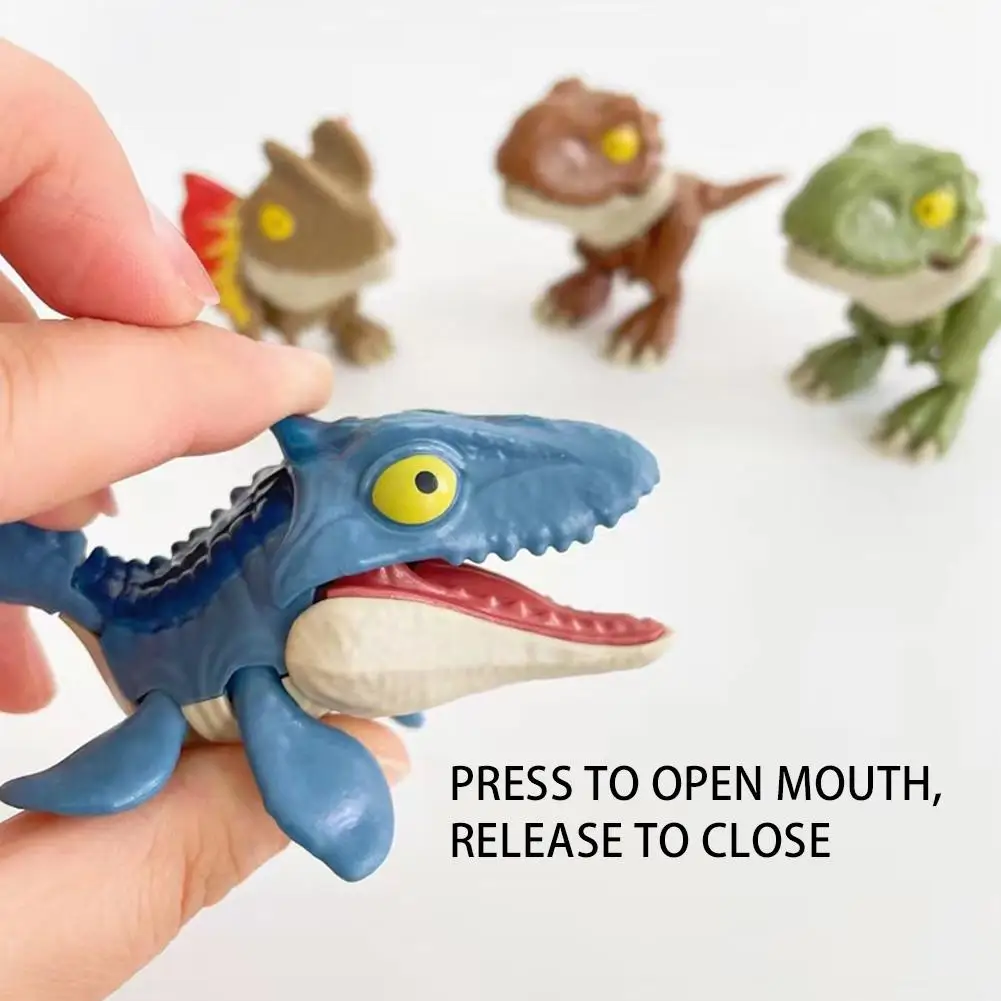 Bite Hand Finger Dinosaur Tricky Tyrannosauru Model Interactive Creative Movable Joints Fidget Toy Funny Dino Eggs Birthday Gift