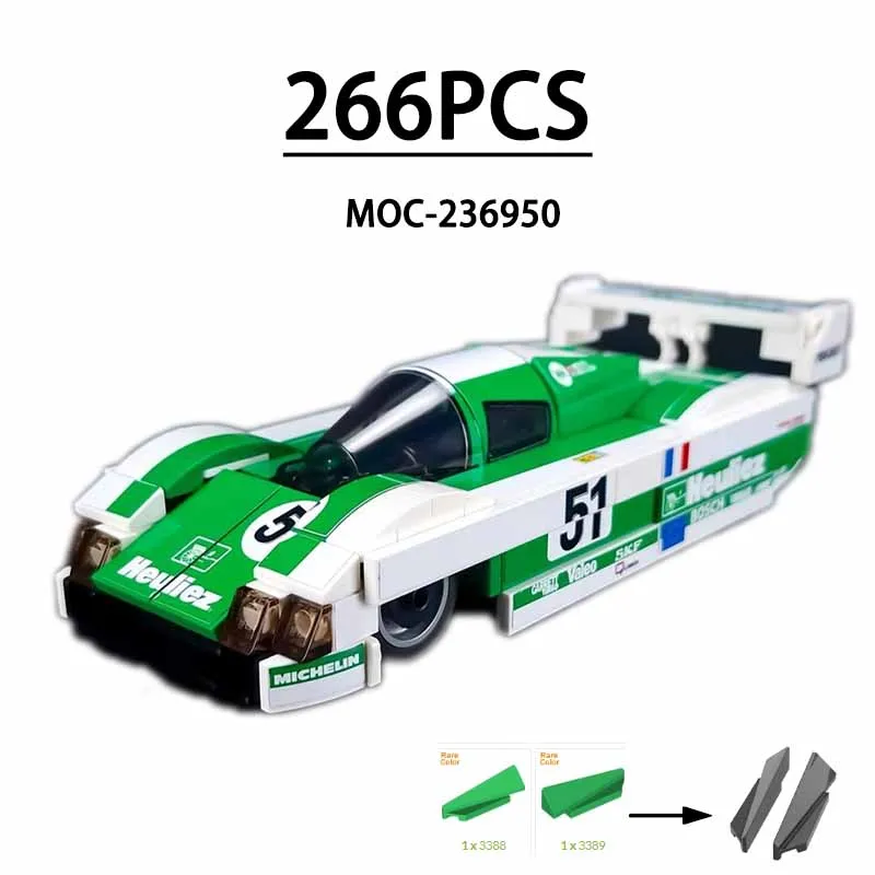 moc-236950-ビルディングブロック-959-f1-レーシングカー-スピードチャンピオン-レーシング組み立てモデル-266-ピース-誕生日-クリスマス-おもちゃ-ギフト