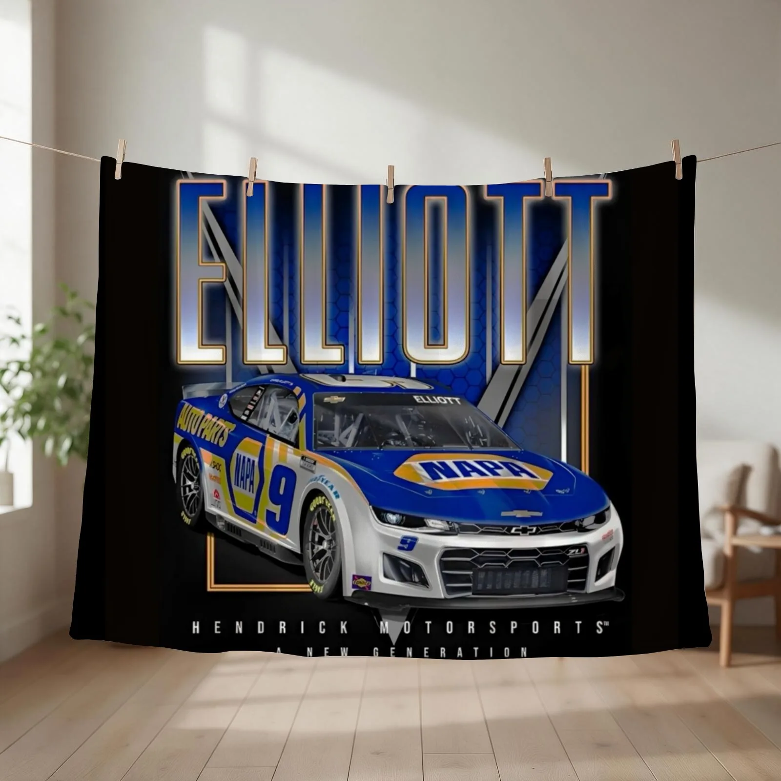 Chase elliott Car Throw Blanket Furry Blankets For Sofas Softest manga Blankets