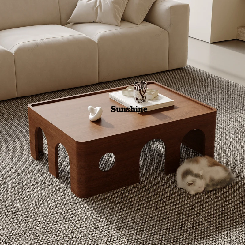 

Premium Aesthetic Coffee Table Luxury Glam Simple Design Side Table Nordic Space Saving Corner Tables Living Room Furniture FT