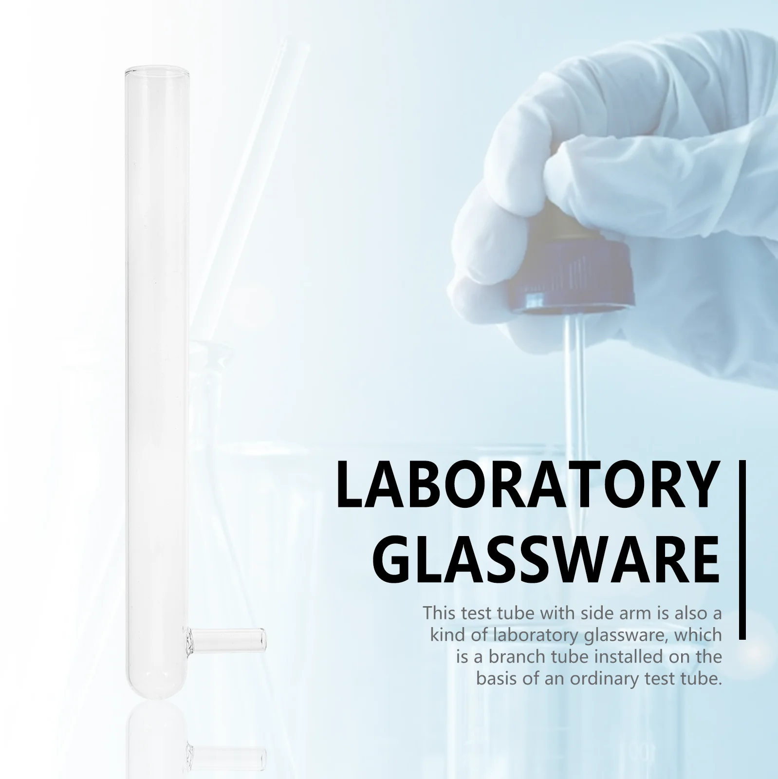 5Pcs Ants Breeding Tube High Precision Stable Characteristics Borosilicate Glass Test Tube for Educational Experiments