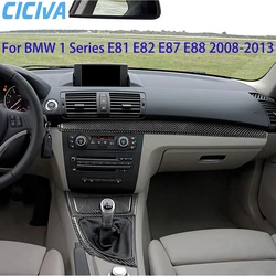 For BMW E81 E82 E87 E88 1 Series Interior Accessories 2008-2013 Gear Shift Knob Dashboard AC Outlet Carbon Fiber Cover Stickers