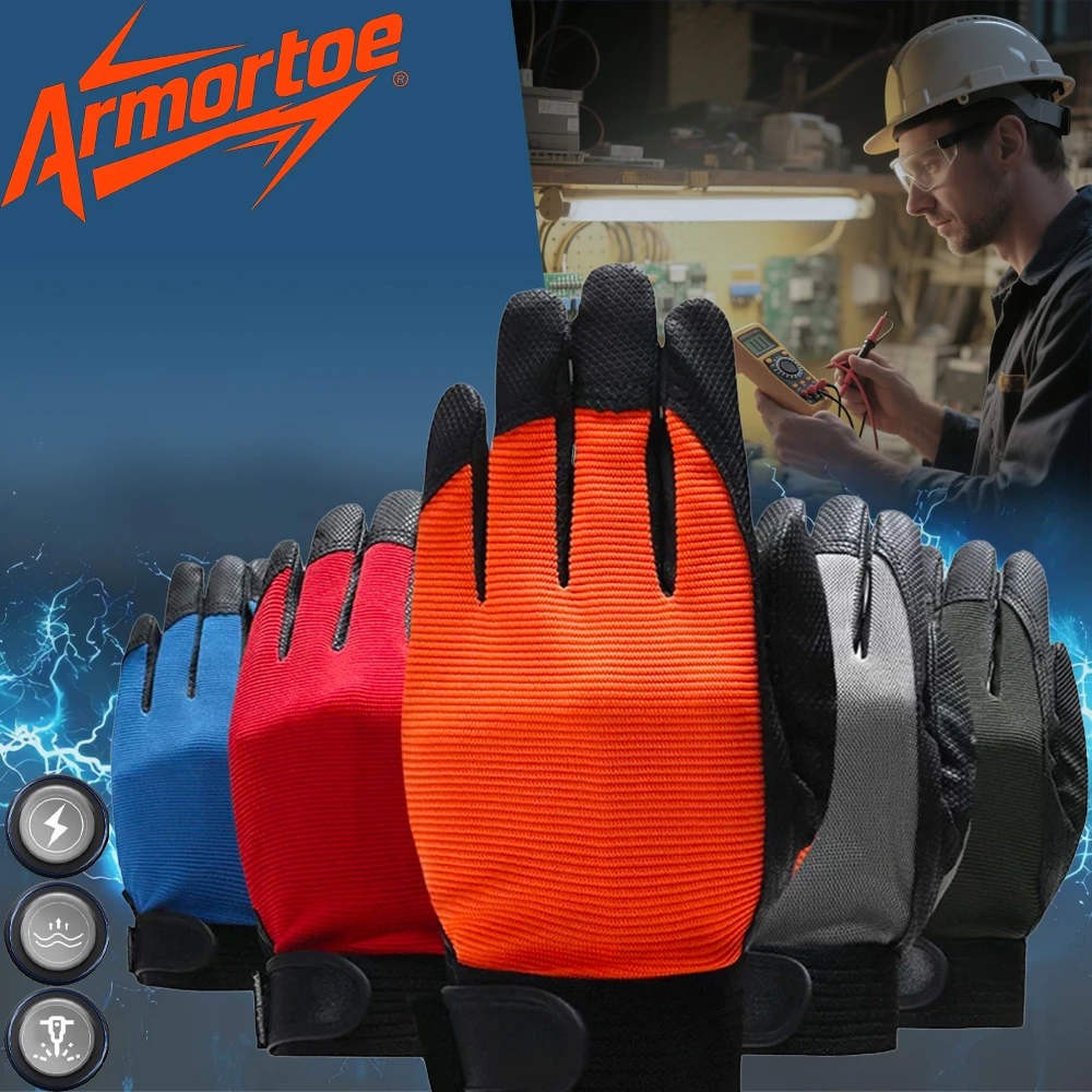 

ArmorToe 220V Professional Welding Insulating Gloves Ultra-Thin Live Working Shock Proof for Welders Electricians #Armor8032