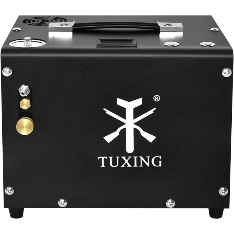 

TUXING 4500Psi PCP Air Compressor,Auto-Stop,Oil/Water-Free, High Pressure Air Compressor for Paintball Tank Pump