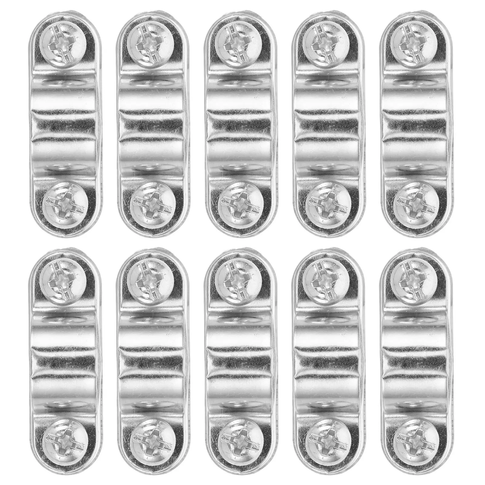 Pipe Support Bracket Clamps 10 Piece Heavy Duty Stainless Steel Tube Holders for Wall Ceiling Mounting
