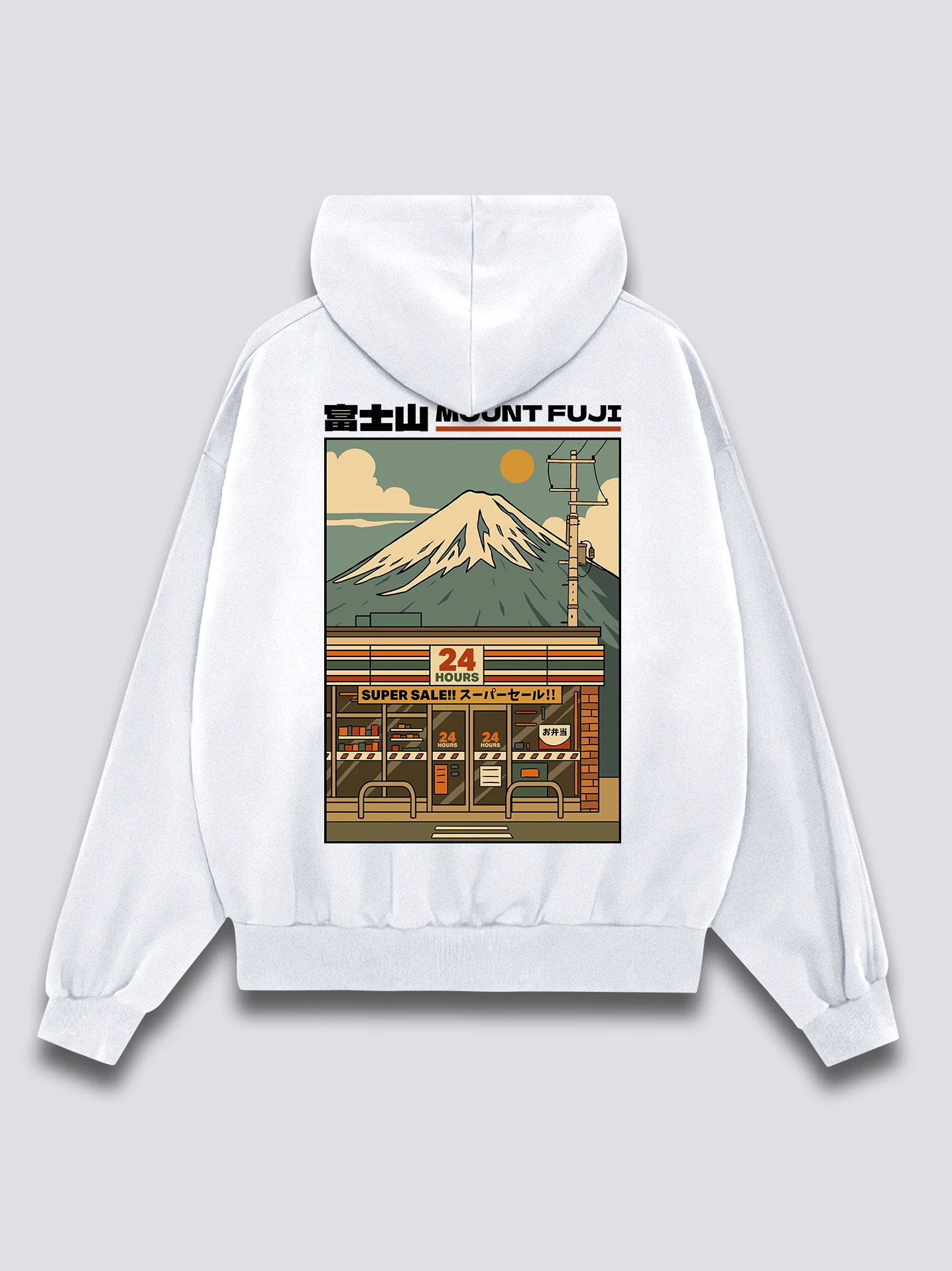 `Woman Mount Fuji Shop Print TShirt Japanese Streetwear TShirt Graphic TShirt Oversized Hoodie Sweatshirt Tops`