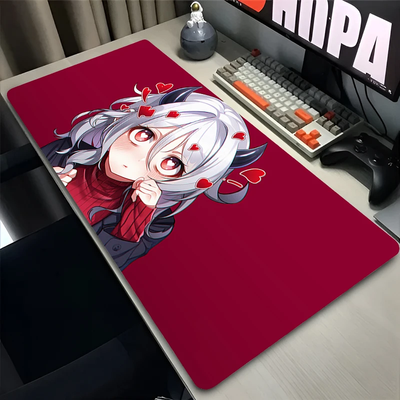 Mouse Pad PC Non Slip Rubber Cute Mousepad Laptop Gamer Cabinet H-helltaker Keyboard Pad Office Computer Gaming Desk Mouse Mat