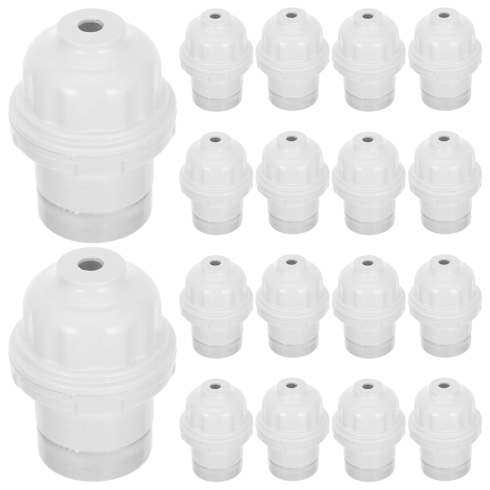 

20Pcs E27 Waterproof Pendant Lamp Socket Hanging Light Fixture LED Compatible Ideal for Patio Garden Workshop Lamp Adapter