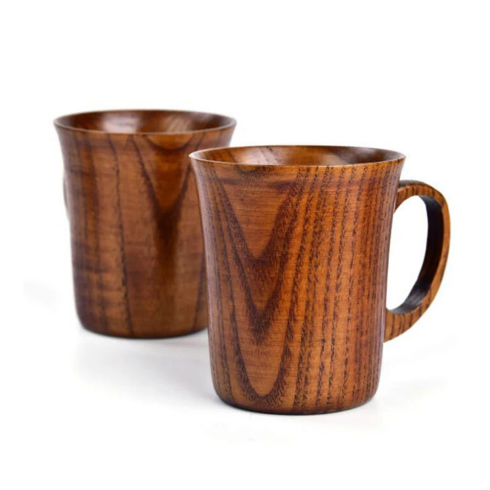 

Wooden Cup Premium Eco Material Drinking Water Coffee Home Restaurant Hotel Mini Size Heat Resistant Sturdy Wood