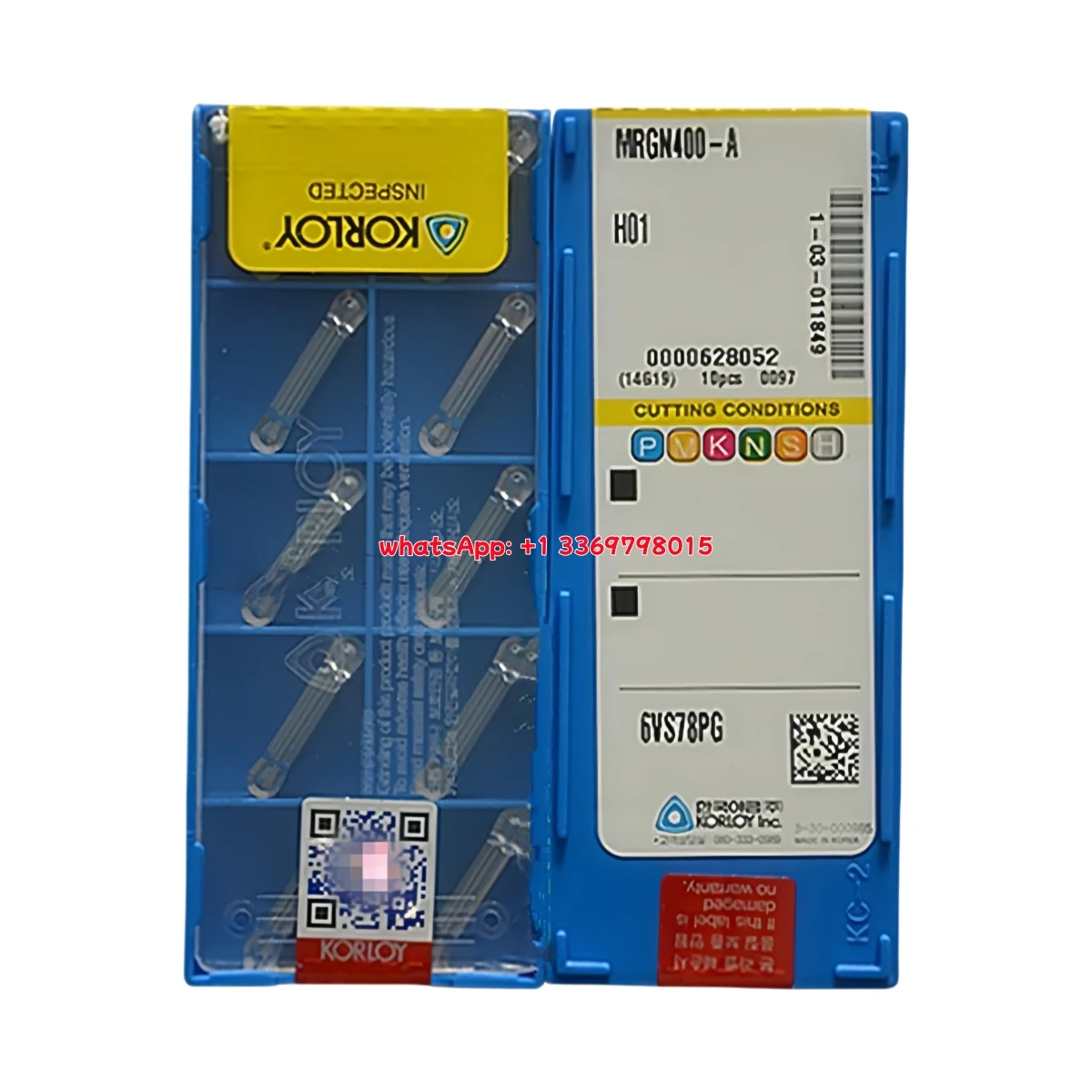 KORLY الأصلي MRGN MRGN400 600 800 -A H01 الأخدود إدراج 10 قطعة