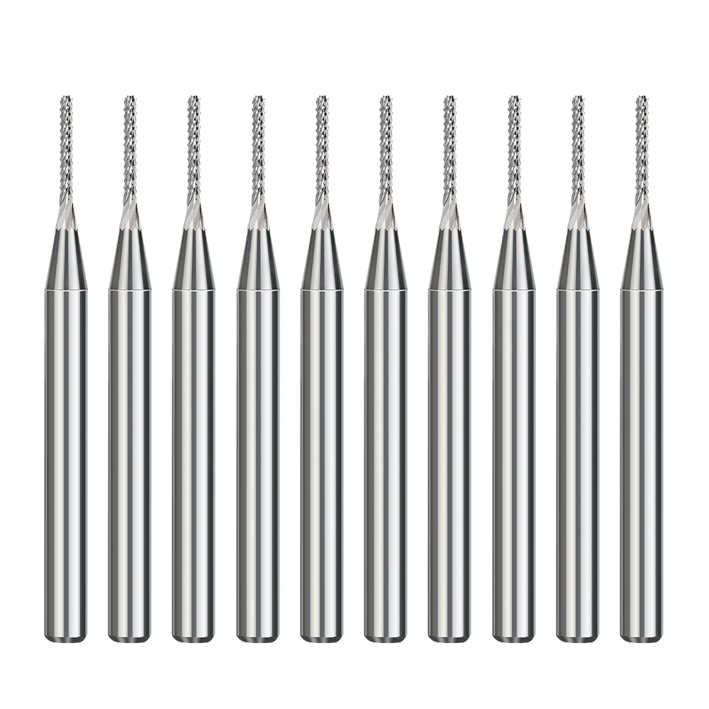 Imagem -02 - Xcan-pcb Milling Cutter Grupo Carbide End Mill Cnc Mill Bit Router Bit 3.175 mm Haste 05 06 07 mm