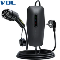VDL Cargador para Coche Eléctrico Tipo 2 de 16A y 3,68 kW con Cable de 5 m