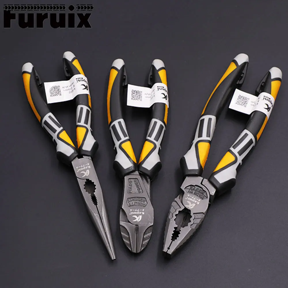 8\'\' Wire Pliers multi function pliers Professional Electrician Plier Chrome-Vanadium Steel Wire Cutter Stripping Crimping Tool