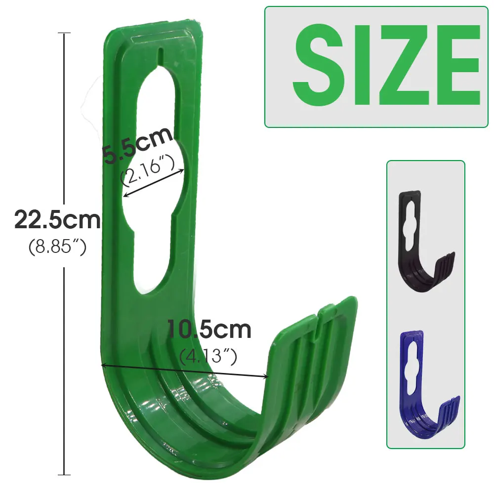 1PCS Garden Hose Storage Hanging Hook Watering Tubing Organizer Storage Holder Agriculture Pipe Reel Holder for Wall Tap Hanger