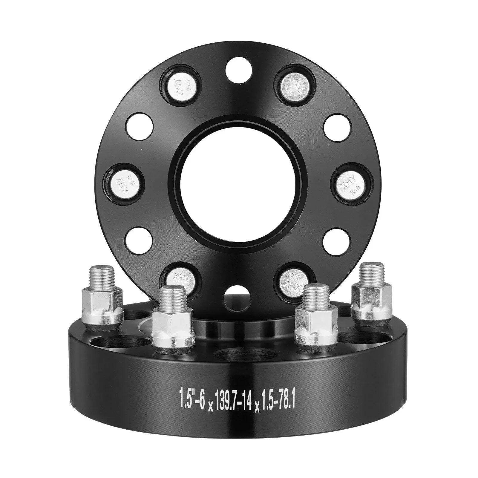 

1.5" 6"x5" Wheel Spacers Wheel Adapters 6 Lug Forged Spacer 4 PCS Black