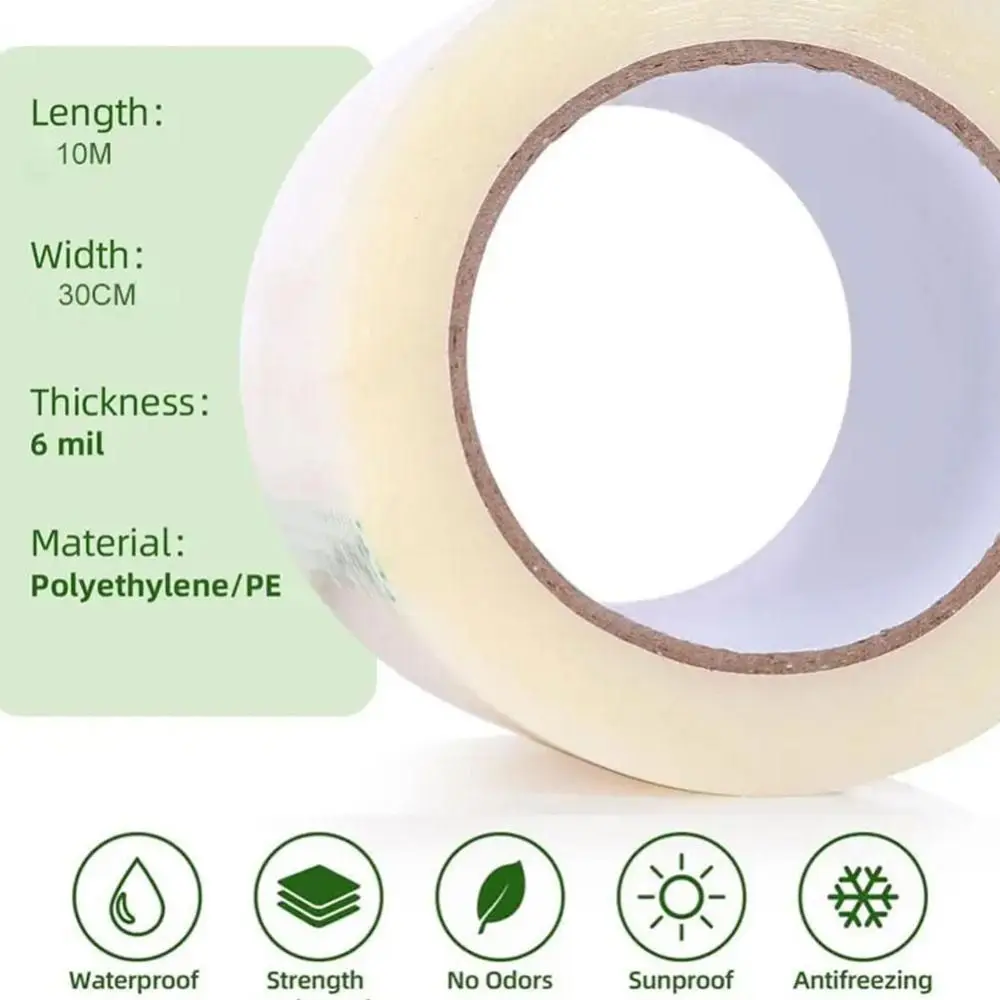 Farmland Supplies Greenhouse Repair Tape Clear High Strength Waterproof Repair Tape Leak Proof Accessories Garden Supplies