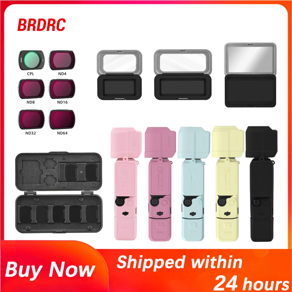 Коллекция аксессуаров для DJI Osmo Pocket 3, набор фильтров UV CPL ND/футляр для хранения фильтров/защитный силиконовый чехол для DJI Pocket 3