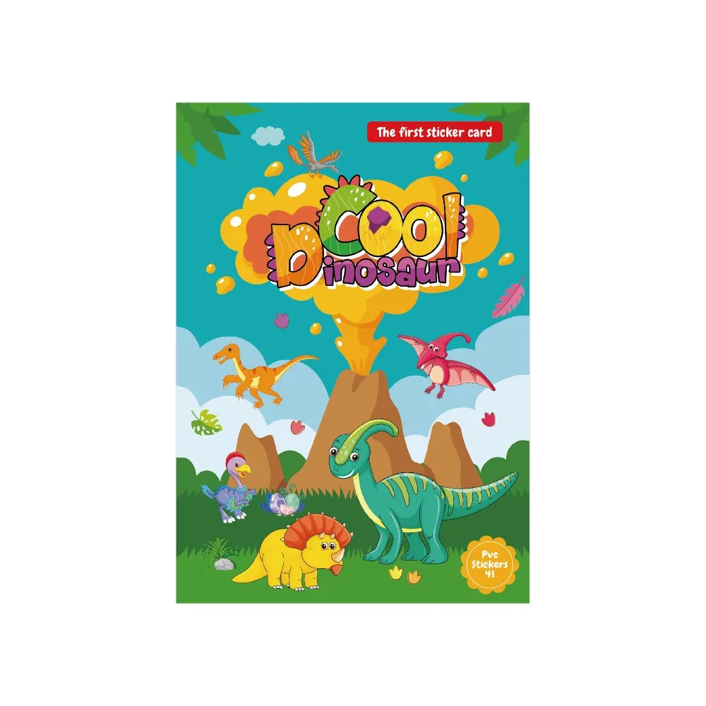 

Paper Children Scene Sticker Book Handmade Montessori DIY Paste Material Kit Cartoon Educational Toys Animals Sticker Book