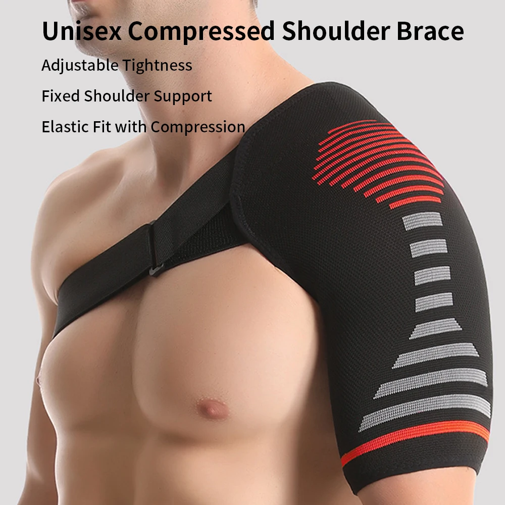 Shoulder Support Brace for Men Women Shoulder Support Orthopedic Sleeve Wrap Rotator Cuff Tendonitis Fits Right & Left Shoulder