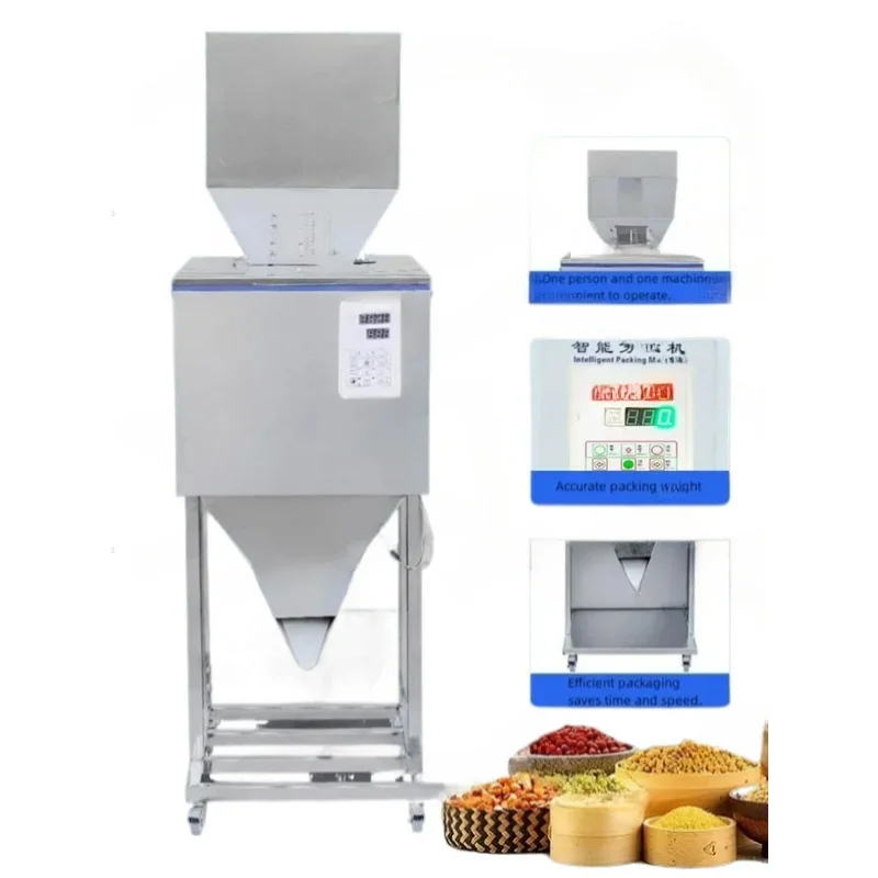 

Granular Powder Medicinal Weighing Racking High-Quality Desktop Filling Machine 10-1000G Food Automatic Packing
