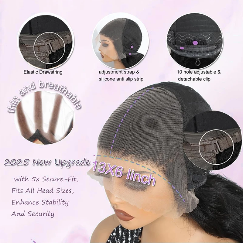 100% شعر بشري لعذراء 13x4 الدانتيل شعر مستعار أمامي شعر الإنسان شعر مستعار مجعد قبل قطعها الباروكات للنساء مع شعري طبيعي الرطب والمموج