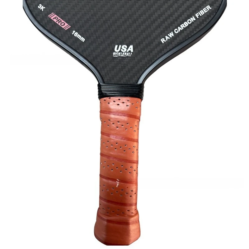 New 3K Textured Racket Carbon Fiber Squash Racket, Professional Racket Paddle