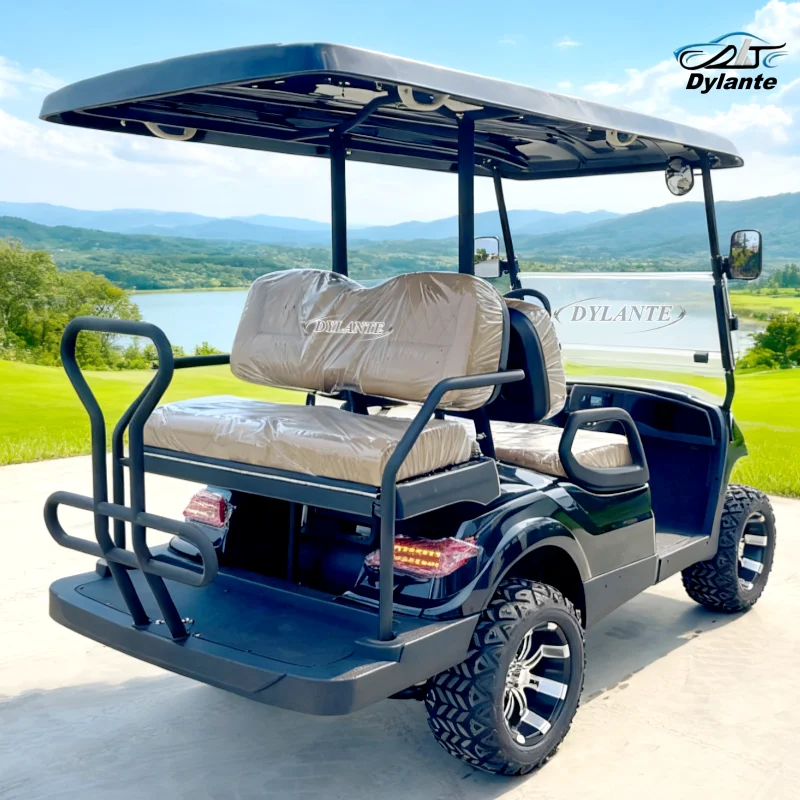 Manufacturer Cost-Effective 2+2 4 Seats Electric Golf Cart Independent Suspension System Four Wheel Disc Brake Golf Buggy