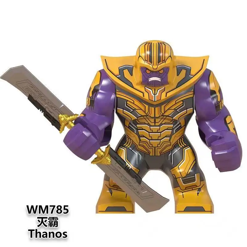 Marvel Building Blocks Spider Man, Hulk,  Thanos、 Action roles, Assemble dolls, children's toys, birthday and Christmas gifts - view 6