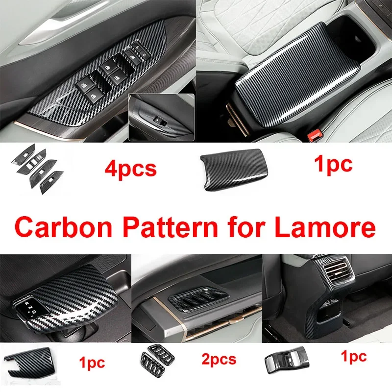 

Carbon Pattern for Changan Lamore 2023 2024 Interior Accessories Air Outlet Glass Lifting Panel Decorative Cover