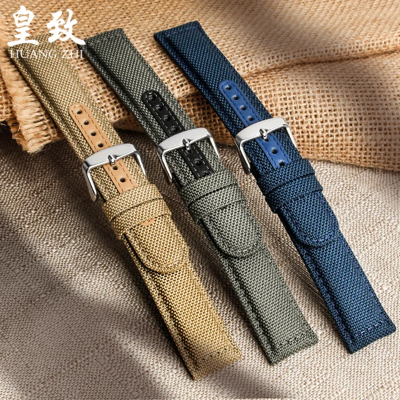 Outdoor Sports Waterproof Nylon Canvas Strap for Seiko SRPC31J1 SRPC63J1 Series Watch Bracelet Hamilton Watchband 20mm 21mm 22mm