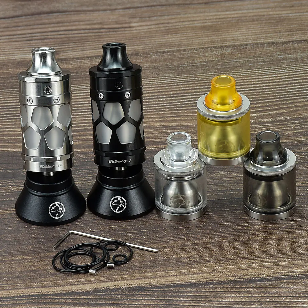 Wolfcoolvape 25mm Taifun GT5 RTA Vape Tank Typhoon GTV Style Atomizer 6ml 316SS Rebuildable RTA Vaporizer do Mods