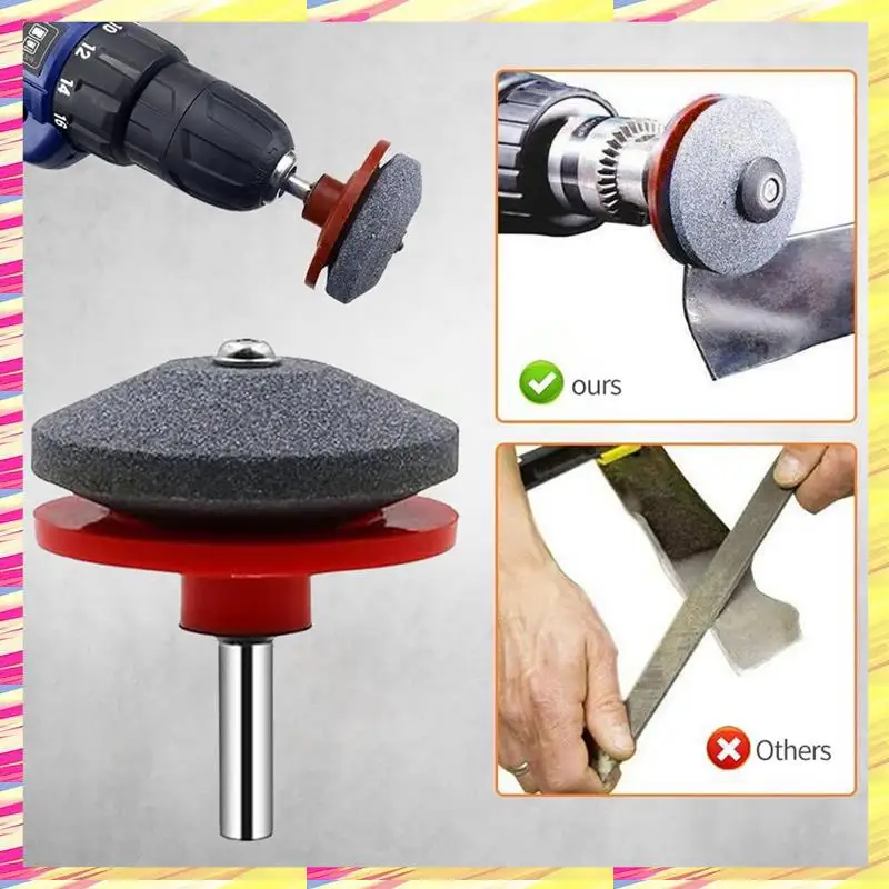 ABJJ Lawnmower Dull Blade Sharpener, Lawn Mower Blade Sharpener Tool, Universal Blade Sharpeners For Lawn Mowers,Red