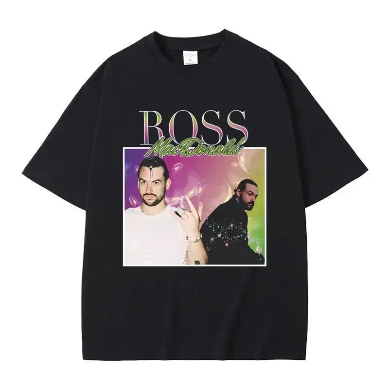 British Rock Band The 1975 Ross Macdonald Print T Shirt 'S Vinta