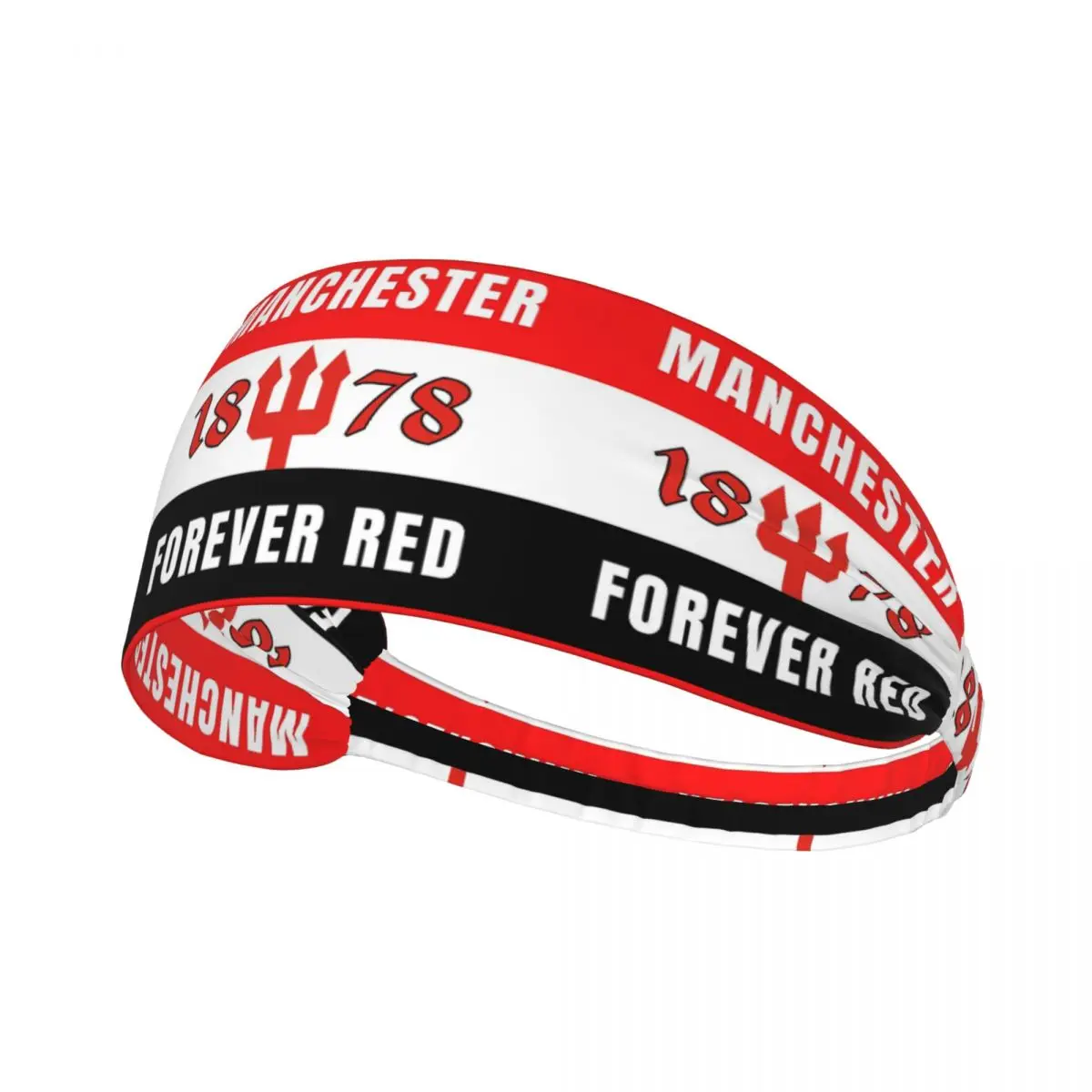 

MANCHESTER FOREVER RED Мужская и женская повязка на голову, впитывающая влагу спортивная повязка для тренажерного зала, йоги, бега