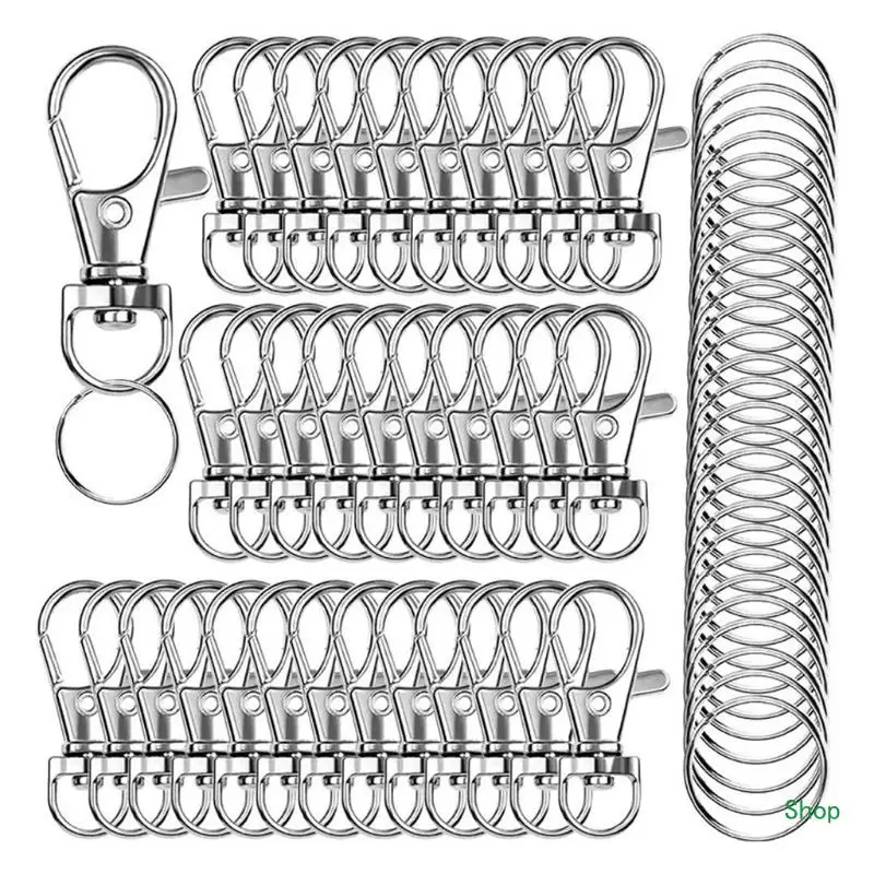 

Dropship Crafting 120 Pcs for Key Rings Lobster Claw Clasps Making Accessories Fastener Hook Bracelets Gift for Family