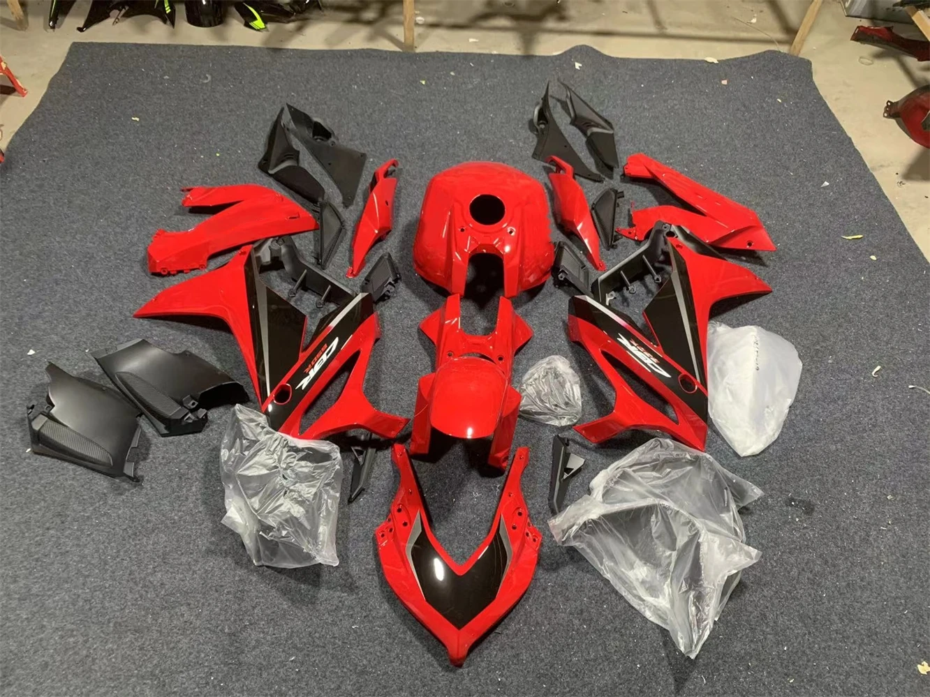 Motorcycle fairing fits the CBR650R 2019 2020 2021 2022 2023 CBR650 19 2021 22 23 Year fairing gray red motorcycle housing