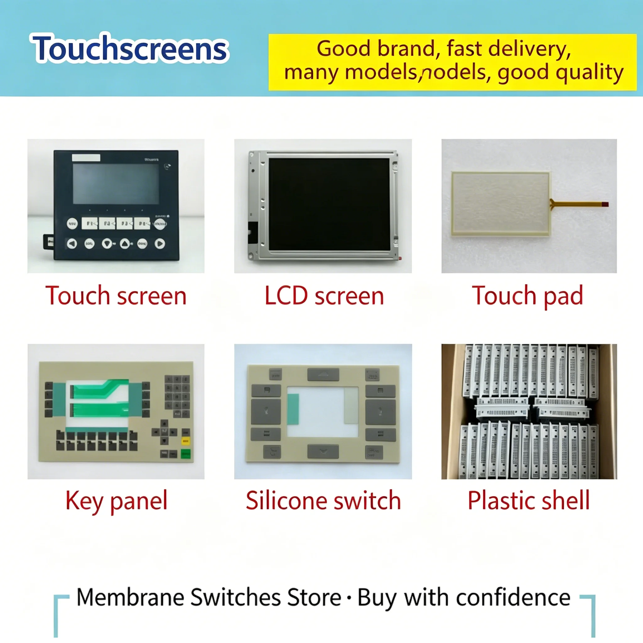 2 Pieces N010-0556-X463/01  -- Touchpad Resistive touch panels Screens