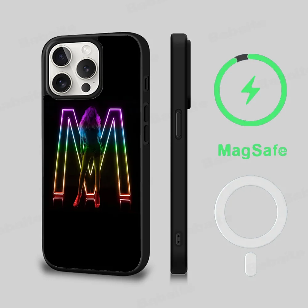 Singer Mariah Carey Phone Case Magesafe Magnetic Wireless Charge Case For IPhone 16 11 12 13 14 15 Pro Max Plus Mini