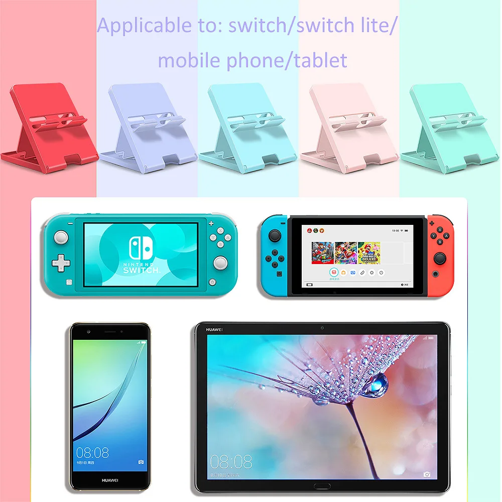 Portable Foldable Stand Mobile Phone Desktop Hold Game Console Tablet PC Oversized Bracket for Nintendo Switch Lite Oled Host