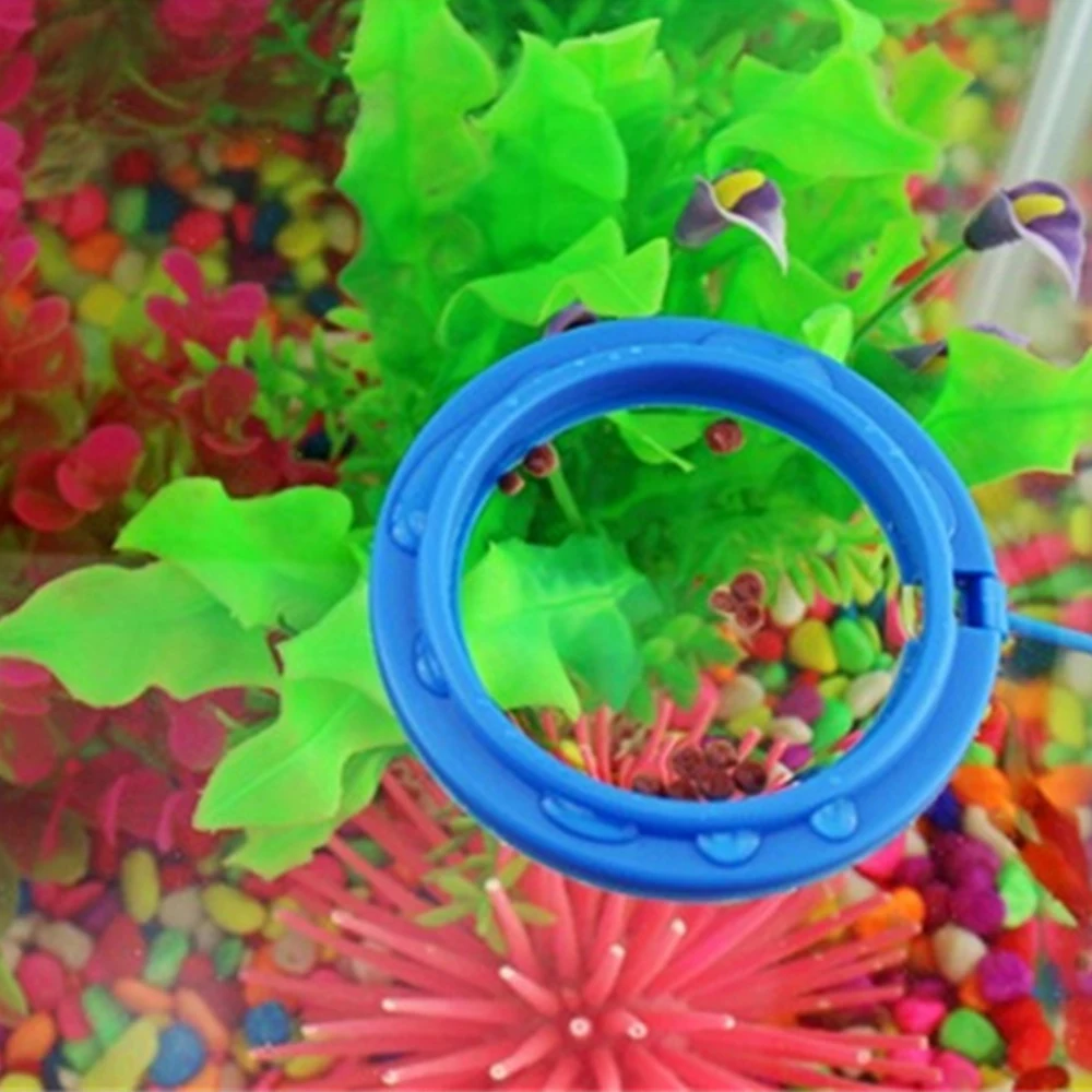 2/1PCS Aquarium Feeding Ring Fish Tank Station Floating Food Tray Feeder Square Circle Accessory Fish Food Feeder Suction Cup