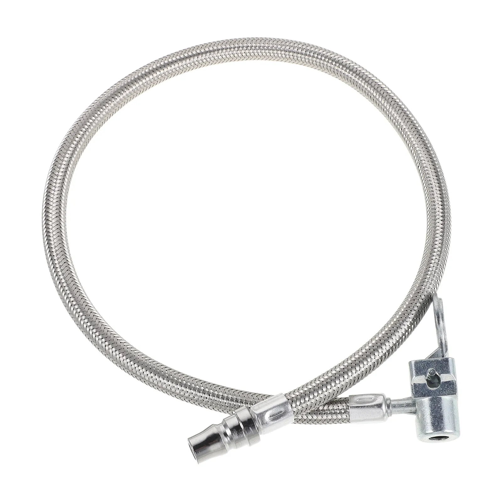 Tire Air Pump Hose Stainless Steel Inflator Extension Rapid Inflation Adapter for Bicycle Car Motorcycles Quick Inflation Nozzle