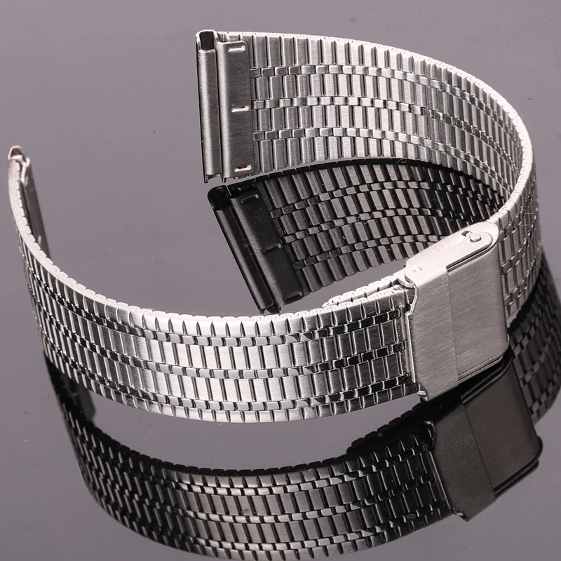 Stainless Steel Watch Strap Bracelet 20mm 22mm Breathable Women Men Watchbands Quick Release Spring Bar Band Accessories