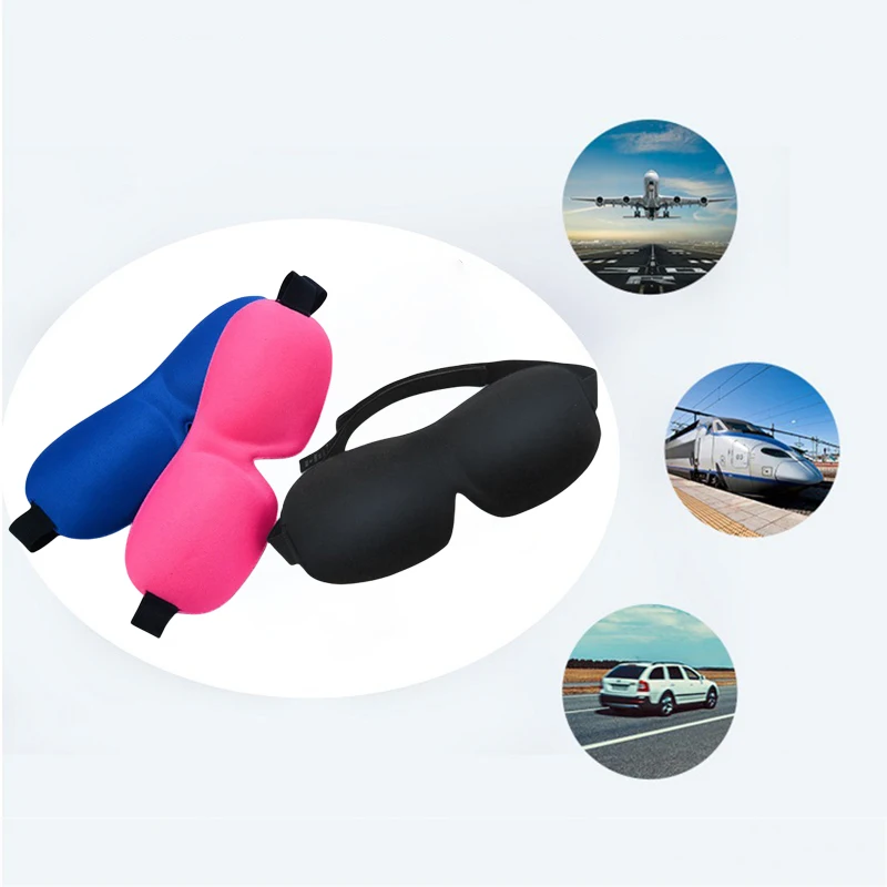 Travel Nap 3D Eyeshade Eye Cover Shading Sleeping Mask Eyepatch Slaapmasker Block Out Light Soft Blackout Sleeping Aid Blindfold