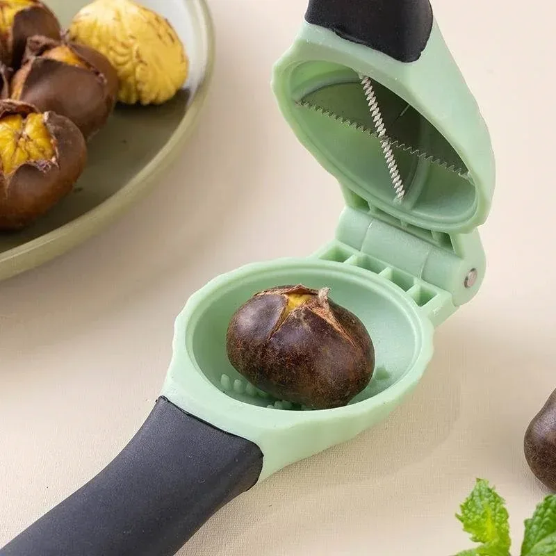 1pc Chestnut Clip Nutcracker Opener Nuts Peeler Shelling Walnut Cracker Sheller Chestnut Opening Machine Kitchen Pliers